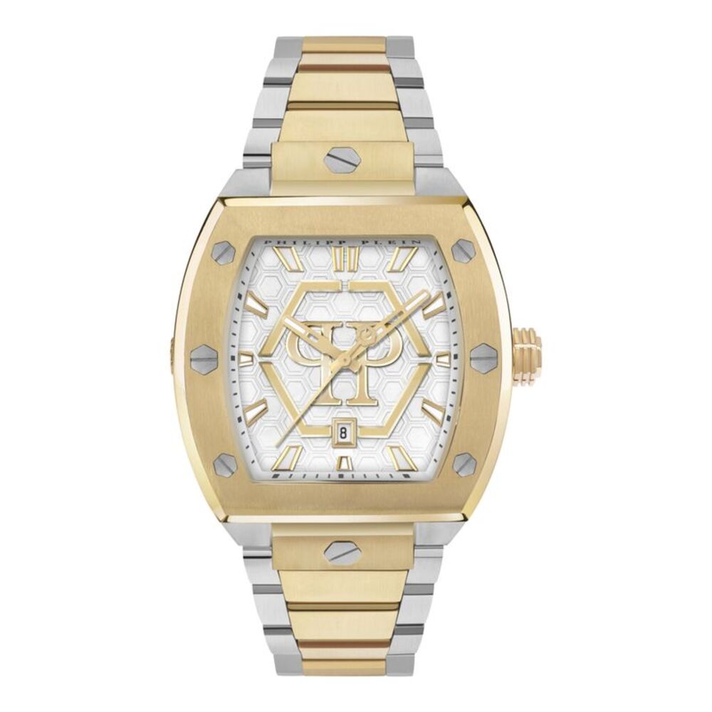 Philipp Plein The Hexagon Phantom Bracelet Watch Two Tone Mens